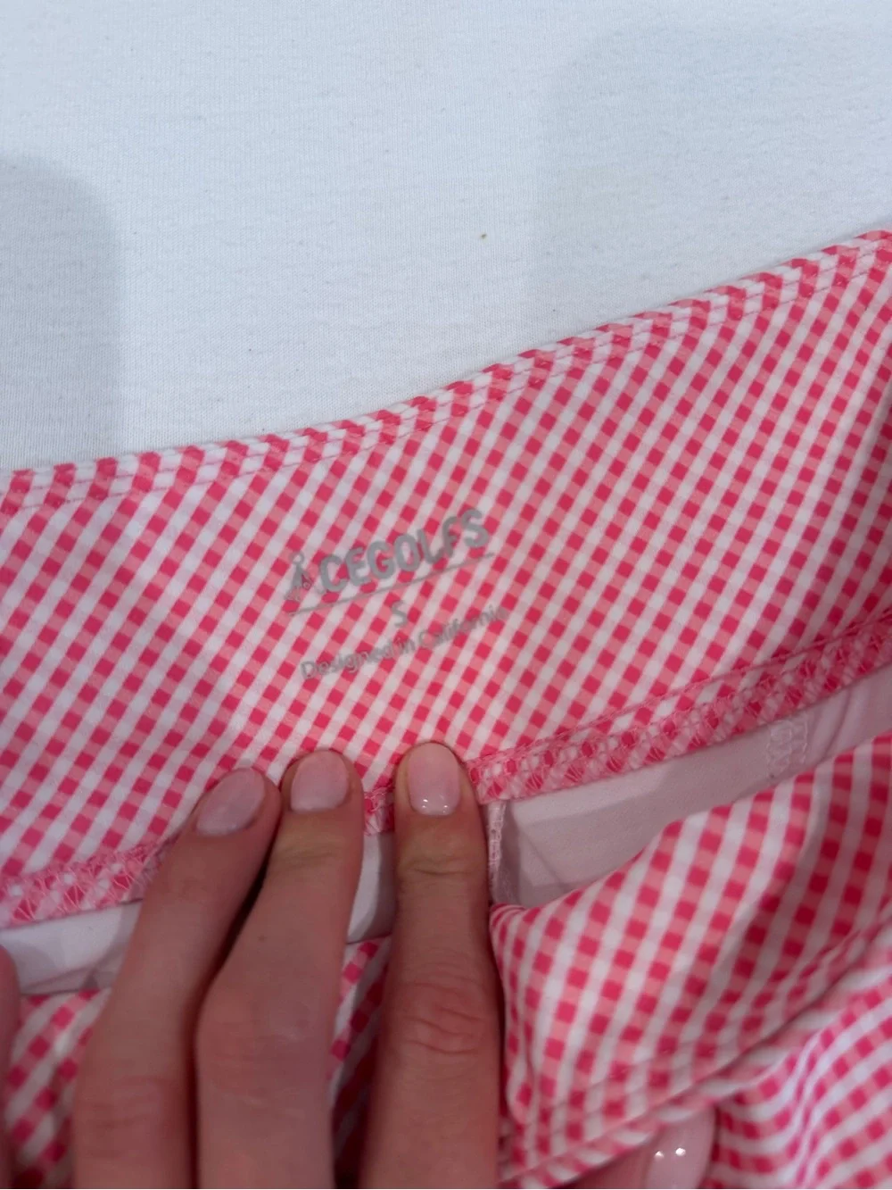 J. Crew Pink Gingham Leggings